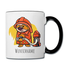 Firefighter sloth with fire hydrant