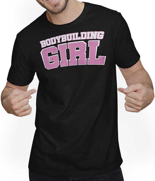 Produktbild von T-Shirt mit Mann Bodybuilding Mädchen Bodybuilding Muskel Frau Bodybuilder