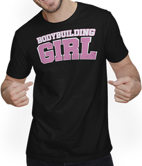 Produktbild von T-Shirt mit Mann Bodybuilding Mädchen Bodybuilding Muskel Frau Bodybuilder