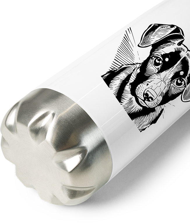 Produktbild vom Boden der Thermoflasche Charmante Dackel-Kunst, Haustierliebhaber, Hunde-Enthusiasten