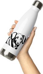 Produktbild von Thermosflasche von Hand gehalten Charmante Dackel-Kunst, Haustierliebhaber, Hunde-Enthusiasten