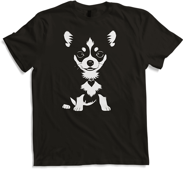 Produktbild von T-Shirt Chihuahua mit E-Gitarre Musiker Lustiger Gitarrist