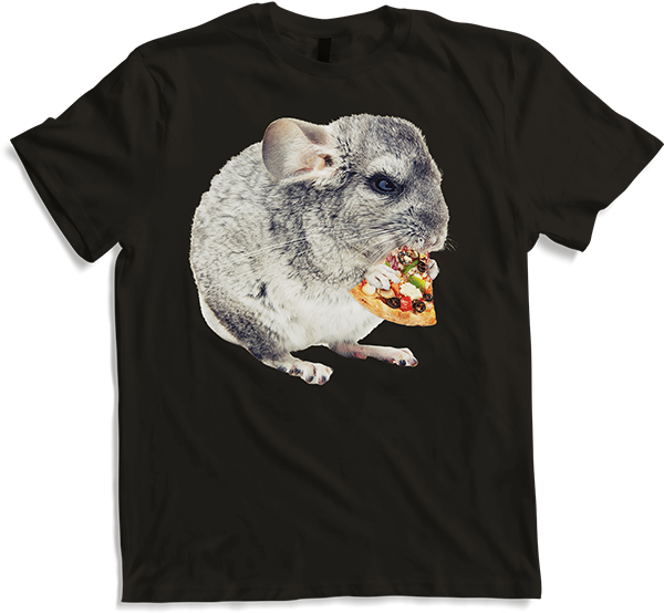 Produktbild von T-Shirt Chinchilla Essen Pizza Lustige Chinchillas Frauen Mädchen