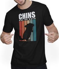 Produktbild von T-Shirt mit Mann Chinchilla | Vintage Streifen | Für Halter von Chinchillas