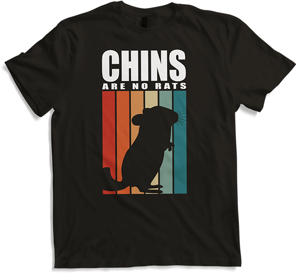 Produktbild von T-Shirt Chinchilla | Vintage Streifen | Für Halter von Chinchillas