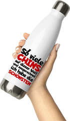 Produktbild von Thermosflasche von Hand gehalten Chinchillas | Lustiger Spruch | Geschenk Chinchilla Besitzer