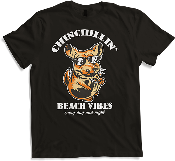 Produktbild von T-Shirt Chinchillin Chinchillas Funny Chinchilla Spruch Beach Vibes