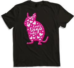 Produktbild von T-Shirt Crazy Degu Lady | Lustiger Degu Spruch | Octodon Degus Herz