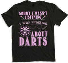 Produktbild von T-Shirt DARTS | Lustiger Spruch für Frau Darter & Dartfans Turnier