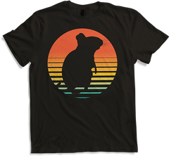 Produktbild von T-Shirt DEGUS Retro Sonne | Degu Vintage Degubesitzer Deguhalter