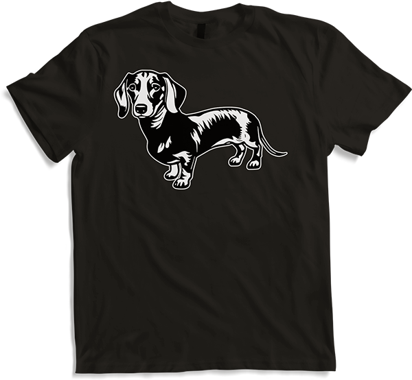 Produktbild von T-Shirt Dackel Rasse Silhouette Wursthund