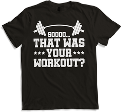 Produktbild von T-Shirt Das warst du also Workout? Powerlifter Spruch Bodybuilder
