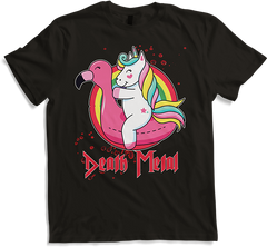 Produktbild von T-Shirt Death Metal Einhorn Flamingo | Brutal Death Technical Death