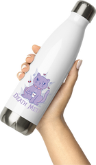 Produktbild von Thermosflasche von Hand gehalten Death Metal Spruch Kaffee Katze Metalhead Heavy Metal