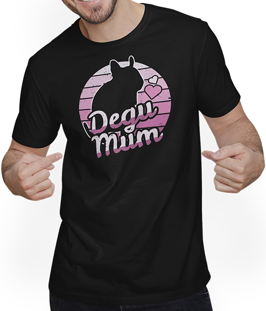 Produktbild von T-Shirt mit Mann Degu Mum Degu Damen Degu Mädchen Lustiger Degu Spruch