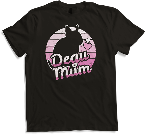 Produktbild von T-Shirt Degu Mum Degu Damen Degu Mädchen Lustiger Degu Spruch
