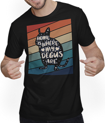 Produktbild von T-Shirt mit Mann Degus | Schöner Spruch | Lustiges Degu Vintage T-Shirt