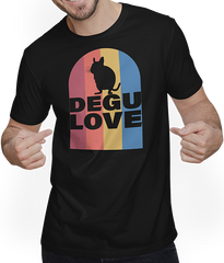 Produktbild von T-Shirt mit Mann Degus Vintage | Degu Love | Süßer Spruch für Deguhalter