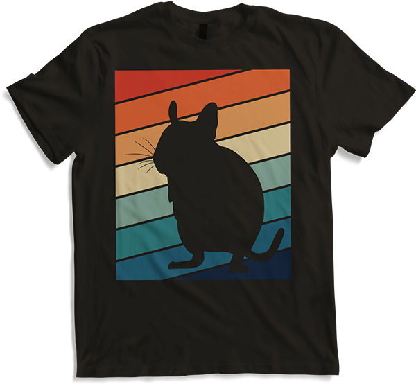 Produktbild von T-Shirt Degus Vintage | Retro-Streifen | Degu Owner Geschenk