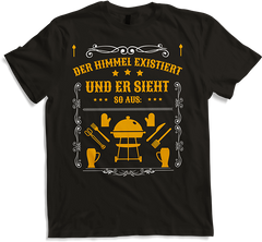 Produktbild von T-Shirt Der Himmel existiert BBQ Grillmeister Grillen Männer Spruch