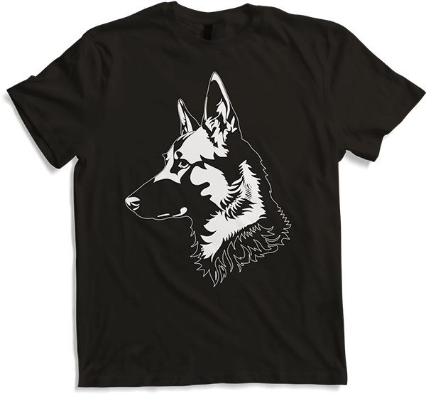 Produktbild von T-Shirt Deutscher Schäferhund Rasse Silhouette Sherpherds
