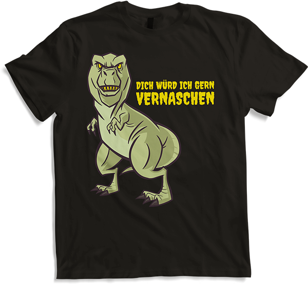 Produktbild von T-Shirt Dich würd ich gern vernaschen T-Rex Freche Anmachsprüche