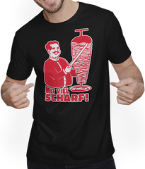 Produktbild von T-Shirt mit Mann Döner Kebab mit viel Scharf Türkische Küche Döner Sprüche