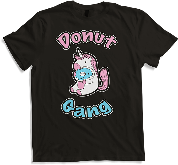 Produktbild von T-Shirt Donut Gang | Süßes Einhorn | Donuts Unicorn | Naschen Hunger