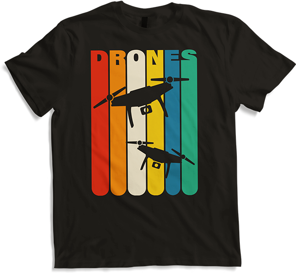 Produktbild von T-Shirt Drohnen & Quadrocopter Spruch für Drohne Piloten Vintage