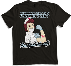Produktbild von T-Shirt Du arbeitest von 6 bis 15 Uhr Find ich süß Krankenschwester