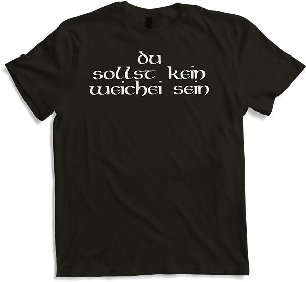 Produktbild von T-Shirt Du sollst kein Weichei sein sarkastisch freche Bibel Sprüche