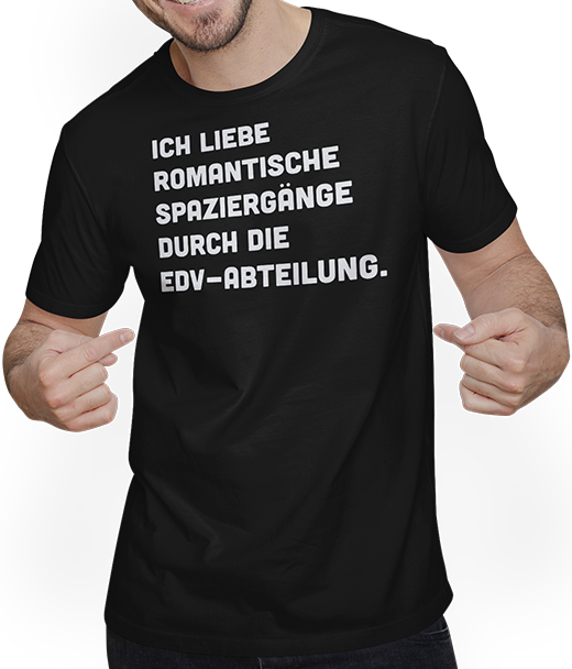 Produktbild von T-Shirt mit Mann EDV Programmer Lustiger Informatiker Spruch Nerd
