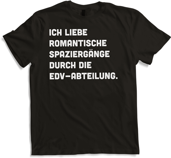 Produktbild von T-Shirt EDV Programmer Lustiger Informatiker Spruch Nerd