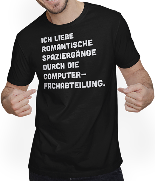 Produktbild von T-Shirt mit Mann EDV Programmierer | Lustiger Informatiker Spruch | Nerd
