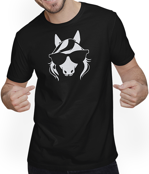 Produktbild von T-Shirt mit Mann Einhörner Anime Einhorn Manga Märchen Sonnenbrille