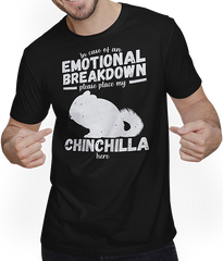 Produktbild von T-Shirt mit Mann Emotional Breakdown Lustige Chinchilla Spruch Frau Mädchen