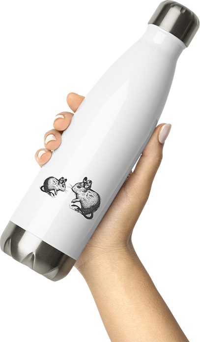 Produktbild von Thermosflasche von Hand gehalten Emotionalem Zusammenbruchs Degus | Lustiger Degu Spruch