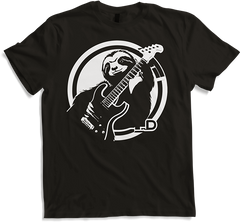 Produktbild von T-Shirt Faultier mit E-Gitarre Musiker Lustiger Gitarrist