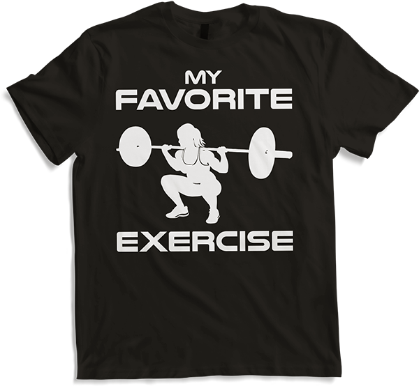 Produktbild von T-Shirt Favorite Exercise Legday Bodybuilding Gewichtheben Kniebeugen
