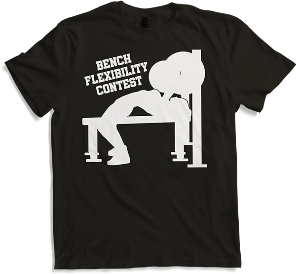Produktbild von T-Shirt Flexibilität Wettbewerb Bank Press Brücke Kniebeugen Powerlifting