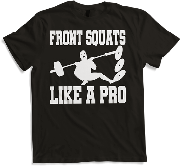 Produktbild von T-Shirt Font Squats Like A Pro Bodybuilding Muscle Weight Like A Pro