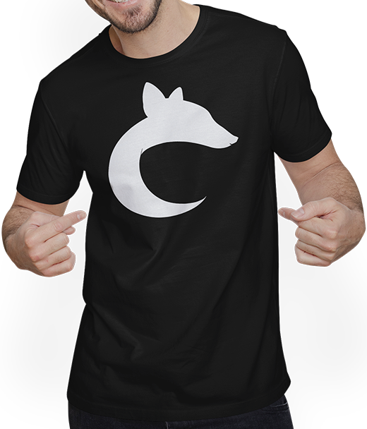 Produktbild von T-Shirt mit Mann Fox Face Silhouette Geburtstag Mond Füchse Fuchs Spruch