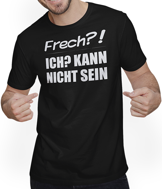 Produktbild von T-Shirt mit Mann Frecher Spruch | Kann nicht sein | Lustige Teenager Sprüche