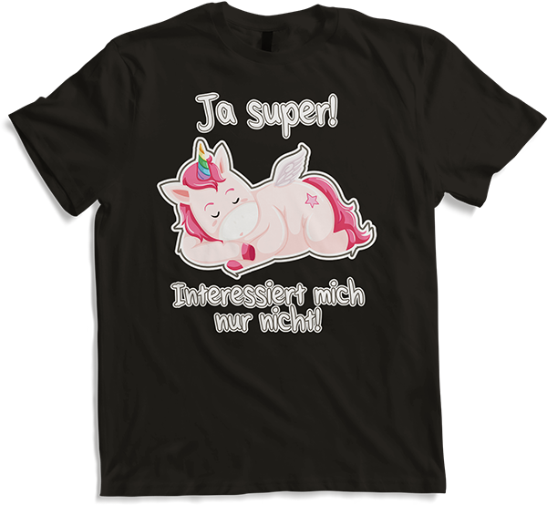 Produktbild von T-Shirt Freches Einhorn Lustiger Cooler Spruch Mädchen & Teenager