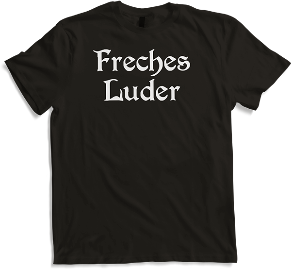 Produktbild von T-Shirt Freches Luder Gothic Dark Wave Batcave Spruch Freche Mädchen