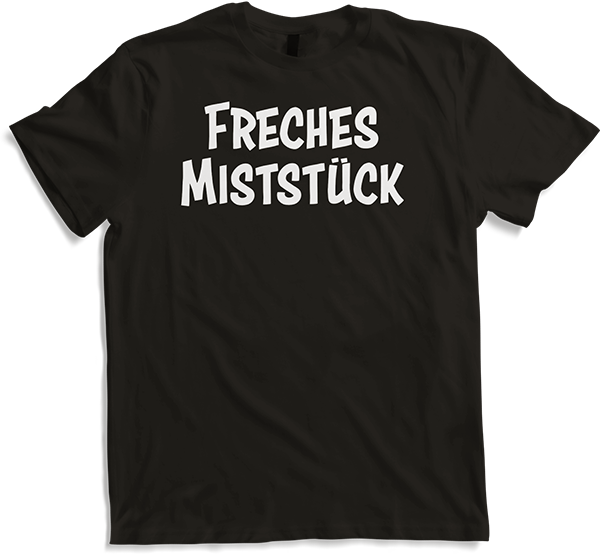 Produktbild von T-Shirt Freches Miststück Gothic Dark Wave Batcave Spruch Mädchen