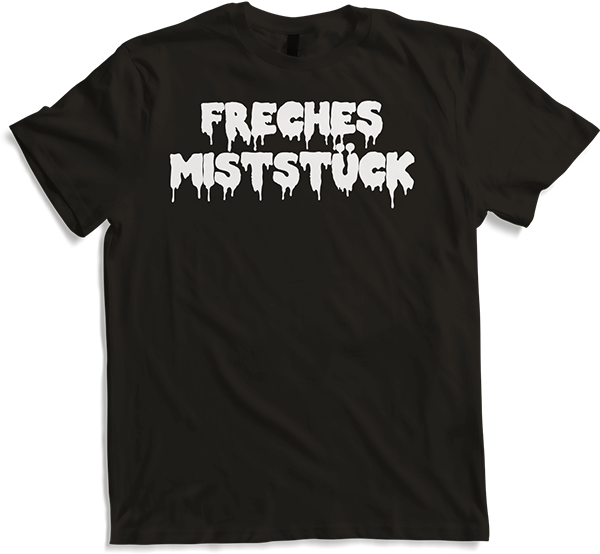 Produktbild von T-Shirt Freches Miststück Gothic Dark Wave Batcave Spruch Mädchen