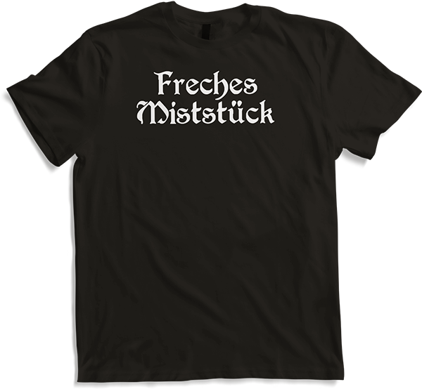 Produktbild von T-Shirt Freches Miststück Gothic Dark Wave Batcave Spruch Mädchen