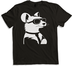 Produktbild von T-Shirt Frettchen trägt Sonnenbrille coole Frettchen
