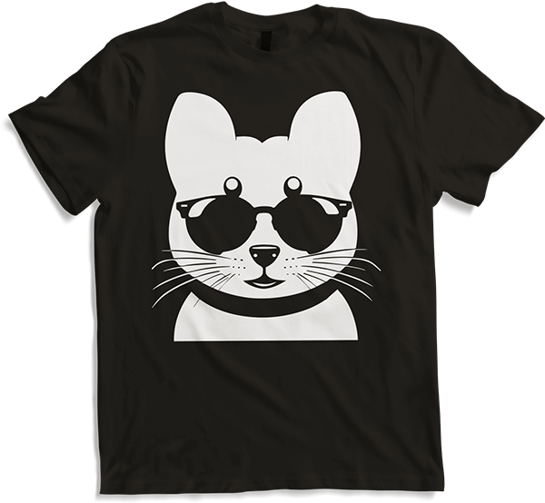 Produktbild von T-Shirt Frettchen trägt Sonnenbrille coole Frettchen